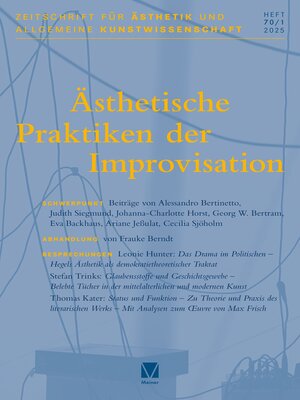 cover image of Ästhetische Praktiken der Improvisation